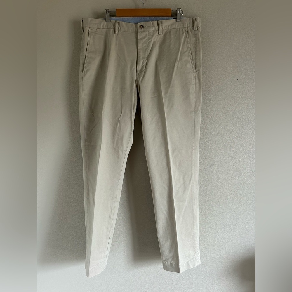 Polo Ralph Lauren Men's Chino Pants 38x32 Tan Classic Fit Straight Leg V-14